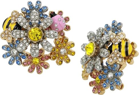 Betsey Johnson Womens Floral Earrings in Saudi Arabia