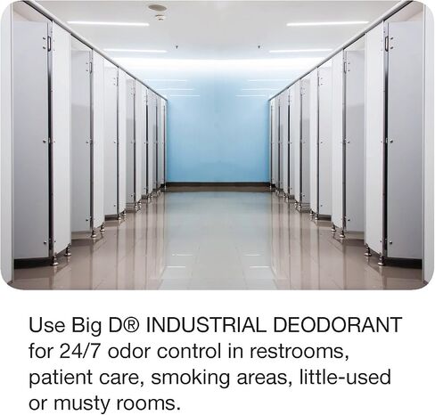 مزيل العرق الصناعي Big D 310، عطر طبيعي، 118 مل (عبوة من 12 قطعة) - يدوم حتى 90 يومًا - معطر هواء فتيل مثالي للحمامات ورعاية المرضى ومناطق التدخين والغرف العفنة in Saudi Arabia