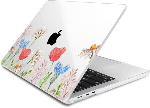 Batianda متوافق مع حافظة M2 MacBook Air 13.6 بوصة موديل 2022 A2681، غطاء لوحة مفاتيح بلاستيكي شفاف صلب لجهاز MacBook Air الجديد 13 بوصة مع معرف اللمس ومحول USB-C OTG، قرص العسل in Saudi Arabia
