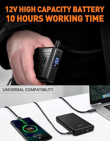 بطارية ULUSERN القابلة لإعادة الشحن/بنك الطاقة 12 فولت سترات ساخنة وسترات ساخنة وسترات ساخنة تدوم طويلاً in Kuwait