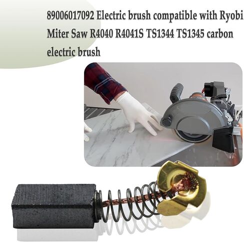 فرشاة كربون 089006017092، تناسب فرشاة الكربون Ridgid & Ryobi/منشار ميتري R4040 TS1344 TS1345، 4 قطع in Kuwait