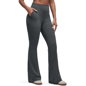 G4Free BareFeel Flare Yoga Pants Women High Waisted Bootcut Leggings with Pockets Dress Work Pant Petite/Regular/Tall in Saudi Arabia