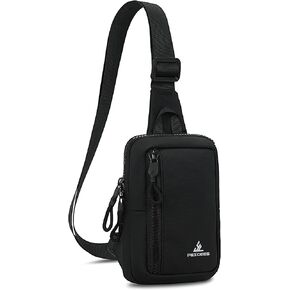 Peicees Small Crossbody Bag for Men Women Mini Sling Bag Travel Running Phone Daypack Cross Body Shoulder Bags, 2 Sizes in Saudi Arabia