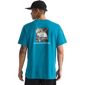 The North Face Men's Evolution Box Camo Fill Tee Short | تي شيرت مع مجموعة في الأكمام in Kuwait