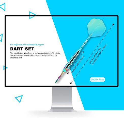Professional Darts Steel Tip Sets, 23 g Metal Tip Darts,Dart Metal Tip Set 3 Aluminum Dart Shafts Steel Tip Dart Set + Extra 3 Dart Flights 3 Replace Plastic Shaft in Saudi Arabia