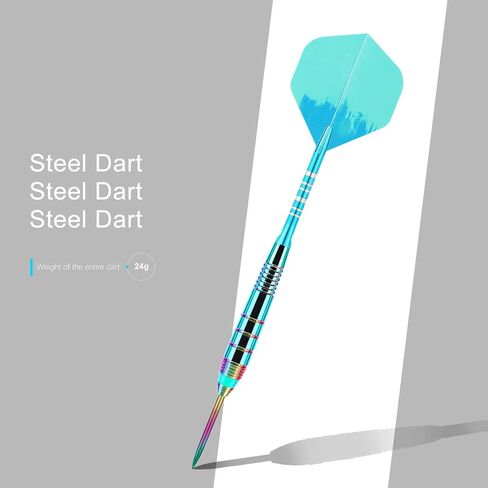 Professional Darts Steel Tip Sets, 23 g Metal Tip Darts,Dart Metal Tip Set 3 Aluminum Dart Shafts Steel Tip Dart Set + Extra 3 Dart Flights 3 Replace Plastic Shaft in Saudi Arabia