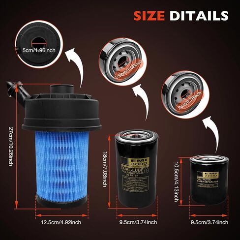 Oil Fuel Air Filter Maintenance Replacement Set for Thermo King SB190 SB210 SB230 SB300 SB330,Replaces#11-9300 11-9182 11-9342 in Saudi Arabia