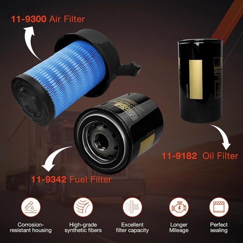 Oil Fuel Air Filter Maintenance Replacement Set for Thermo King SB190 SB210 SB230 SB300 SB330,Replaces#11-9300 11-9182 11-9342 in Saudi Arabia