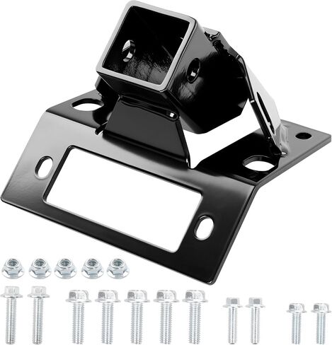 Front Lower 2" Receiver Hitch Compatible with Can-Am Defender HD10 HD8 HD5, Heavy Duty Steel Tow Hitch,Black Powder-Coated, Replace 101720 in Saudi Arabia