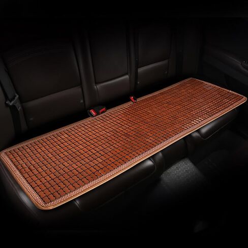 HJJKKH Bamboo Car Seat Cushion, Summer Cool Breathable Car Seat Pad Cover with 16.5x52.4 inch, Anti-Slip Bamboo Chair Seat Cushions Mat for Auto Car Truck Rear Seat or Home Sofa Chair in Kuwait