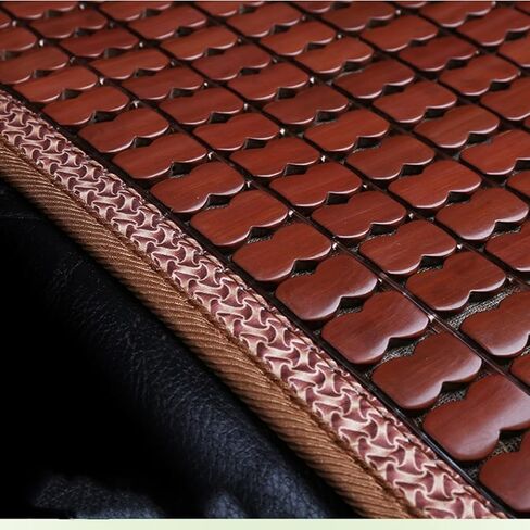 HJJKKH Bamboo Car Seat Cushion, Summer Cool Breathable Car Seat Pad Cover with 16.5x52.4 inch, Anti-Slip Bamboo Chair Seat Cushions Mat for Auto Car Truck Rear Seat or Home Sofa Chair in Kuwait