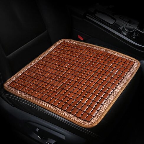 HJJKKH Bamboo Car Seat Cushion, Summer Cool Breathable Car Seat Pad Cover with 16.5x52.4 inch, Anti-Slip Bamboo Chair Seat Cushions Mat for Auto Car Truck Rear Seat or Home Sofa Chair in Kuwait