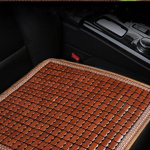 HJJKKH Bamboo Car Seat Cushion, Summer Cool Breathable Car Seat Pad Cover with 16.5x52.4 inch, Anti-Slip Bamboo Chair Seat Cushions Mat for Auto Car Truck Rear Seat or Home Sofa Chair in Kuwait