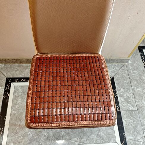 HJJKKH Bamboo Car Seat Cushion, Summer Cool Breathable Car Seat Pad Cover with 16.5x52.4 inch, Anti-Slip Bamboo Chair Seat Cushions Mat for Auto Car Truck Rear Seat or Home Sofa Chair in Kuwait