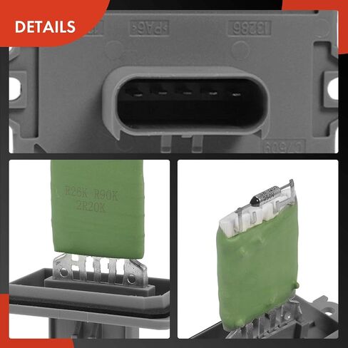 A-Premium HVAC Heater Blower Motor and Resistor Assembly Compatible with Dodge Vehicles - Durango 2001-2003, Dakota 2001-2004 - Front Side, 2-PC Set, Replace# 4885669AC, 4885635AA in Saudi Arabia