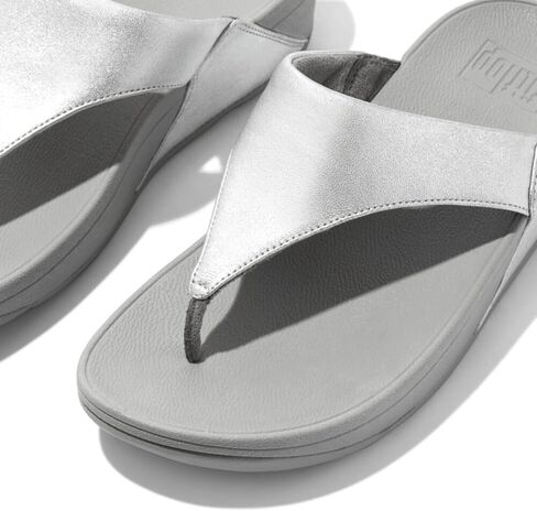Fitflop Women's Lulu Leather Toe-Post Thong Sandals, Brown Bronze 012, 8 in Saudi Arabia