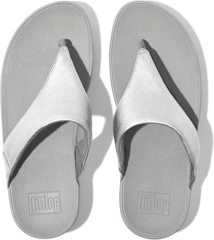 Fitflop Women's Lulu Leather Toe-Post Thong Sandals, Brown Bronze 012, 8 in Saudi Arabia