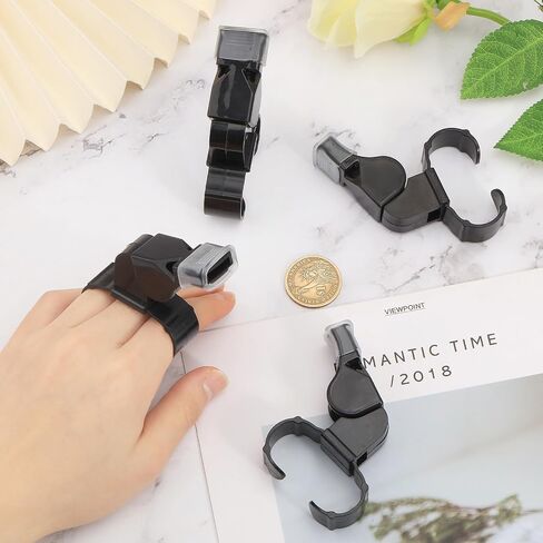 4 Pcs Finger Grip Whistle for Referees Whistle Reusable Referee Whistle for Training and Outdoor Camping Hand Whistle 4 Colors in Saudi Arabia
