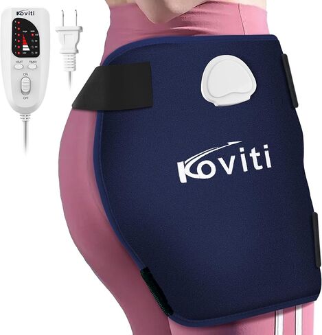 Koviti Hip Heating Pad for Sciatica Pain Relief - Heated Hip Support Brace Electric Heat Pad for Lower Back Thigh Buttock Birthday Gifts for Women Men Mom in Saudi Arabia