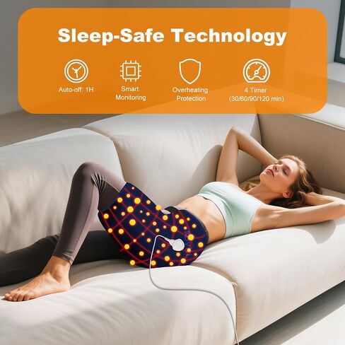 Koviti Hip Heating Pad for Sciatica Pain Relief - Heated Hip Support Brace Electric Heat Pad for Lower Back Thigh Buttock Birthday Gifts for Women Men Mom in Saudi Arabia