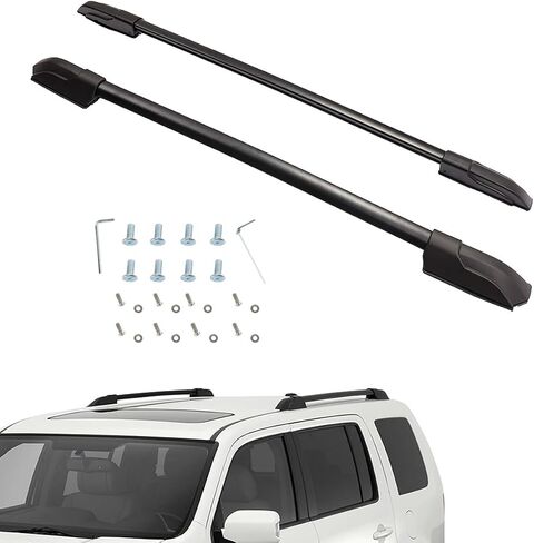 KARPAL Aluminum Roof Rack Side Rail Luggage Carrier Mount onto The Rooftop 08L02-SZA-110A Compatible with 2009-2015 Honda Pilot OE Style in Saudi Arabia