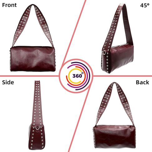 حقيبة الكتف للنساء ، محفظة Y2K ، حقيبة اليد ، أنيقة أنيقة ، تصميم مرصع بأسلوب التسعينيات in Kuwait