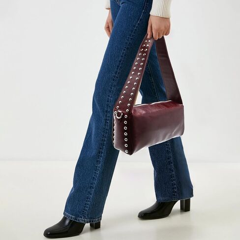 حقيبة الكتف للنساء ، محفظة Y2K ، حقيبة اليد ، أنيقة أنيقة ، تصميم مرصع بأسلوب التسعينيات in Kuwait