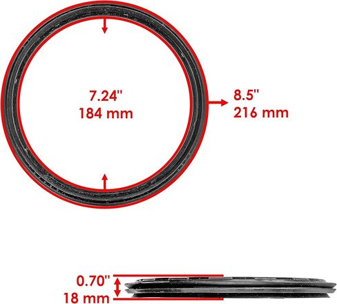 Caltric Front or Rear LH RH Brake Drum Seal Compatible with Kawasaki Mule 3010 KAF620 KAF950 2001-2008 in Saudi Arabia