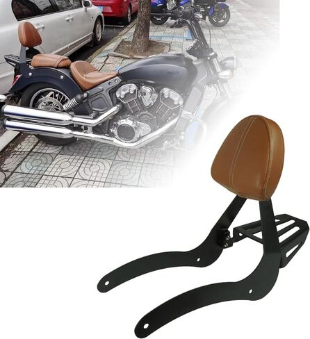 Motorcycle Sissy Bar with Luggage Rack for Indian Scout, Black Motorcycle Passenger Backrest, Suitable for Indian Scout (2015-2024) Scout Sixty (2016-2024) in Kuwait