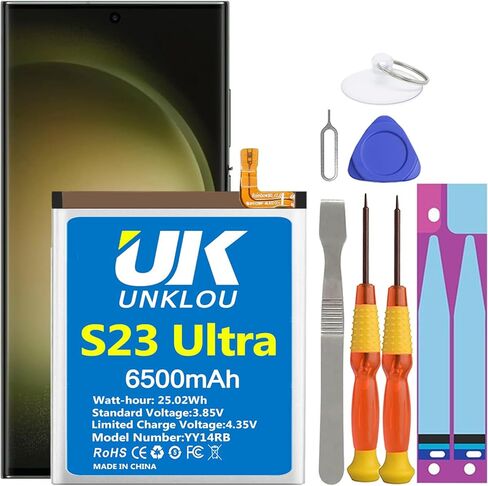 Galaxy S21 Ultra Battery, [Upgraded] 5700mAh Li-Polymer EB-BG998ABY Replacement Battery for Samsung Galaxy S21 Ultra 5G SM-G998 with Repair Tool Kit [24 Month Service] in Kuwait