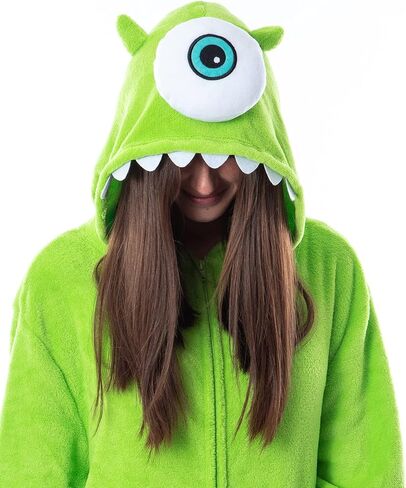Disney Monsters Inc البالغين Mike Wazowski Kigurumi Costume Union Suit Pajama (L/XL) Green in Saudi Arabia