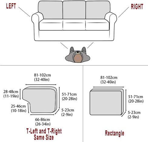 Lipor 2 قطعة تمتد جاكار أريكة وسادة مسند الظهر تغطي الأريكة T الأريكة t وسادة مع شريط مرن مناسبة لأريكة أريكة أريكة Loveseat لغرفة المعيشة (رمادي فاتح ، T-2pc) in Kuwait