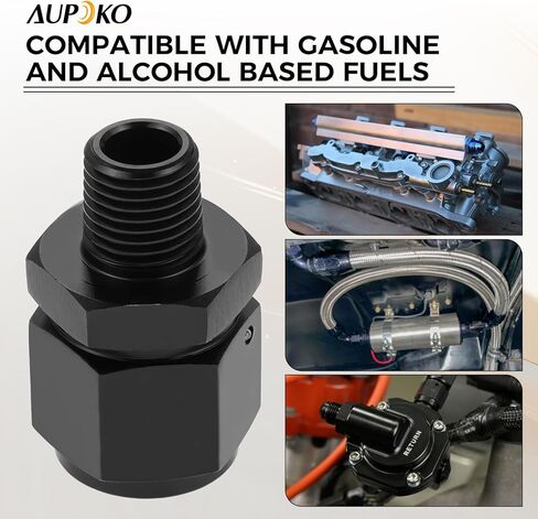 Aupoko 8AN Female to 1/2 NPT Male Swivel Fitting Aluminum, Automotive modification accessories in Kuwait