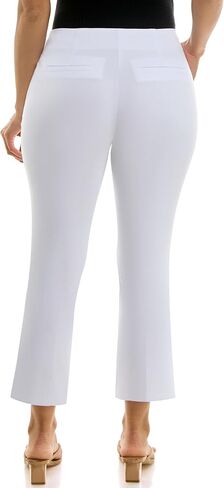 Zac & Rachel Women's Double Button Fly Front Boot Cut Ankle Length Pant in Saudi Arabia
