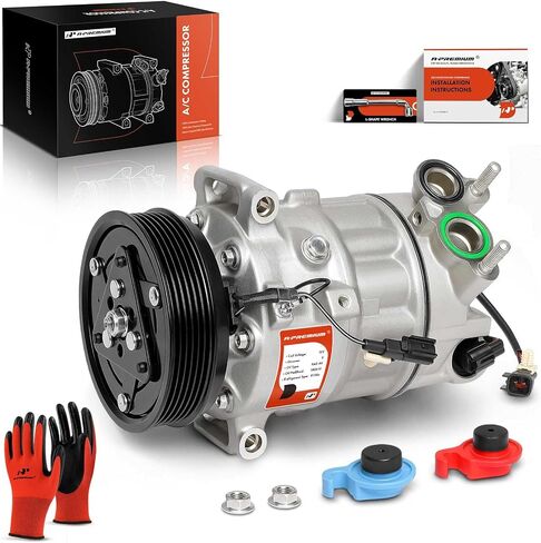 A-Premium Air Conditioner AC Compressor with Clutch Compatible with Volvo XC60 2015-2017 2019, XC90 2017-2022, S60 Cross Country 2017-2018, XC70 V60 Cross Country, S80, S90, V90 Cross Country, 2.0L in Saudi Arabia