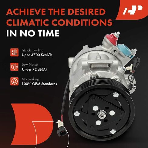 A-Premium Air Conditioner AC Compressor with Clutch Compatible with Volvo XC60 2015-2017 2019, XC90 2017-2022, S60 Cross Country 2017-2018, XC70 V60 Cross Country, S80, S90, V90 Cross Country, 2.0L in Saudi Arabia