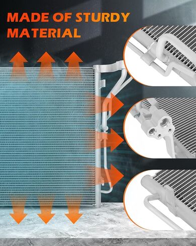 OCPTY Aluminum A/C Condenser Replacement Fit for 2011-2014 for Hyundai Sonata 2.0L 2011-2015 for Kia Optima 2.0L in Saudi Arabia