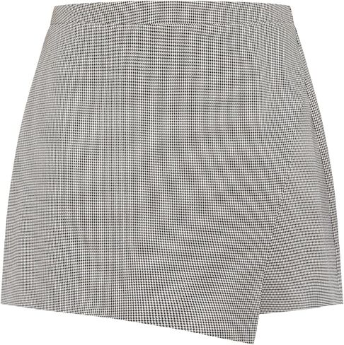 City Chic Women's Plus Size Skort - Hailey Check in Saudi Arabia