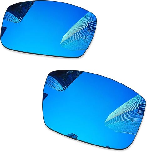 Ploarized Replacement Lenses for Oakley Crankshaft OO9239 Sunglasses - Black + Ice Blue in Saudi Arabia
