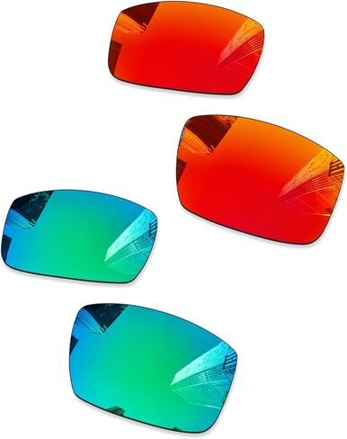 Ploarized Replacement Lenses for Oakley Crankshaft OO9239 Sunglasses - Black + Ice Blue in Saudi Arabia