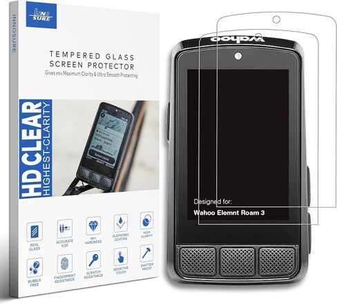 [2 pack] واقي شاشة زجاجي مقسّر مميز مصمم لـ Wahoo Elmnt Roam V2 (2.0) GPS Computer 2.7 بوصة شاشة لمس 9 ساعات مضادة للخدش (HD Clear) in Kuwait