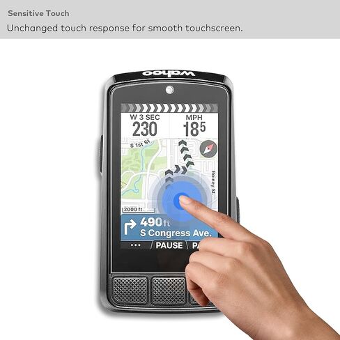 [2 pack] واقي شاشة زجاجي مقسّر مميز مصمم لـ Wahoo Elmnt Roam V2 (2.0) GPS Computer 2.7 بوصة شاشة لمس 9 ساعات مضادة للخدش (HD Clear) in Kuwait