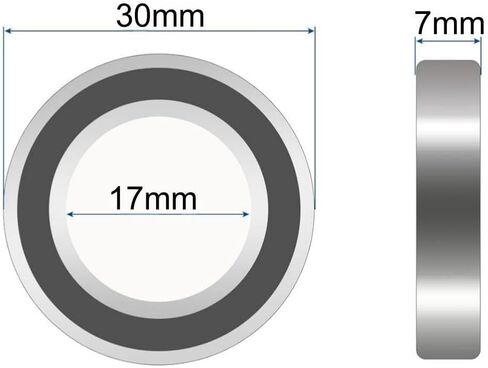 DEEG 10PCS 6905-2RS Deep Groove Ball Bearing Double Sealed Bearing, 25mm x 42mm x 9mm Carbon Steel Bearings Replaces OEMs Honda 91051-KZ4-J21,91052-KZ4-J21 Husqvarna 8000-84938… in Kuwait