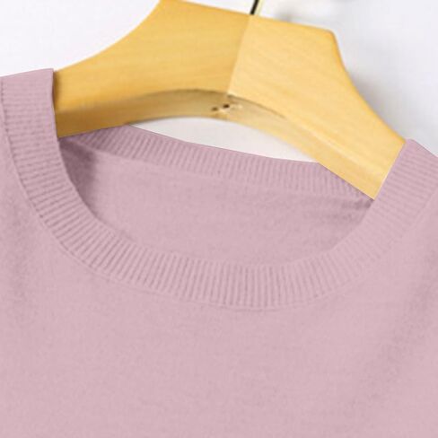 Cashmere Sweaters for Women Roundneck Long Sleeve Jumper Knitted Pullover Warm Sweatshirt in Saudi Arabia