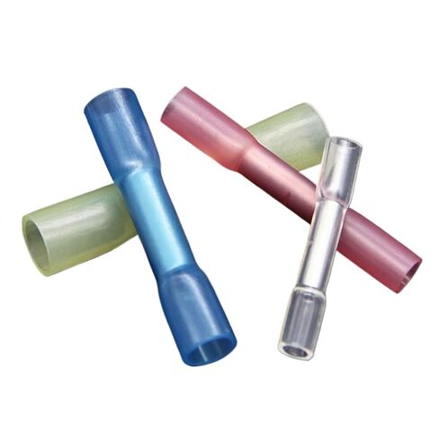 100pcs Wire Connector Heat Shrink Butt Crimp Terminal Sealed Butt Wire Direct Sale Waterproof Fully Insulated in Kuwait