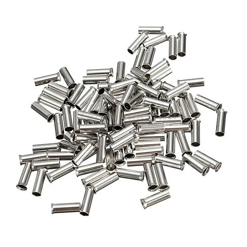 100pcs Uninsulated Wire Connector Ferrule Cable Terminal Copper Bare Tinned Crimp Terminal 0.5mm2-16mm2 22-10 AWG (Size : 0.75mm2) in Kuwait