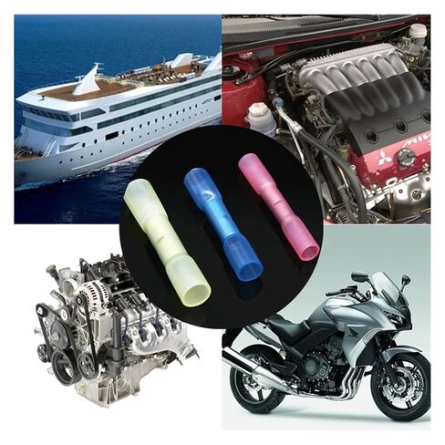 25-Pack 22-10AWG Electrical Heat Shrink Sealed Butt Crimp Insulated Waterproof Electrical Wire Connector Assortment in Kuwait