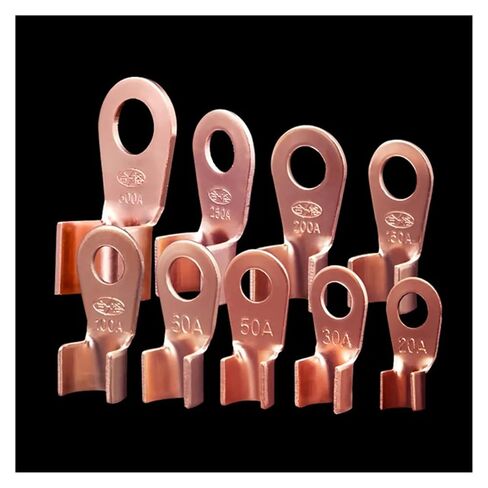 10 PCS Copper OT Terminals Uninsulated Wire Connectors Bare Cable Terminals Lugs Battery Ring Crimp Terminals 10-400A (Color : 10A, Size : 10pcs) in Kuwait