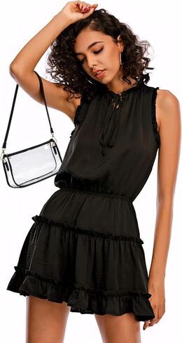Clear Crossbody Bag for Stadium Events Approved, Small Purse HandBags Cute Shoulder Bag for Sports Concerts in Saudi Arabia