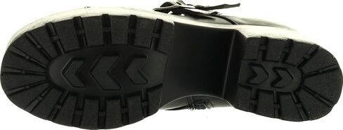 X2B Hayden-3 Women Round Toe Buckle Strap Side Zip Platform Chunky Ankle Booties in Saudi Arabia
